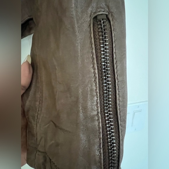 Kenna T Leather Moto Jacket in size L - Picture 6 of 10
